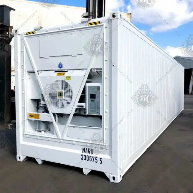 2006 Thermo King 40 stop High Cube chladicí kontejner v bílé barvě