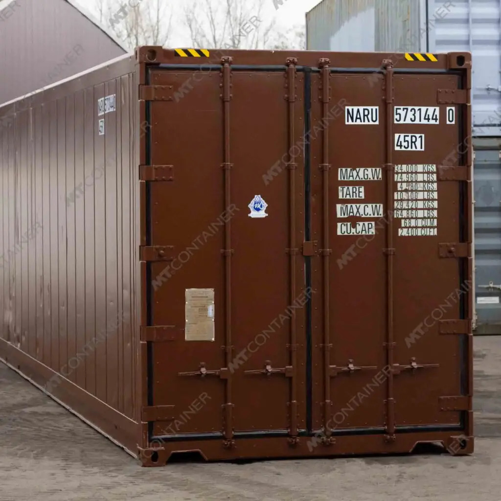 Contenitore refrigerato bordeaux da 40 piedi High Cube di Carrier