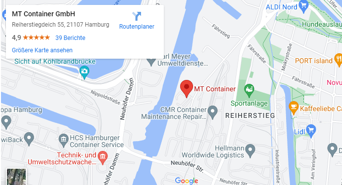 Sede di MT Container GmbH ad Amburgo, Germania