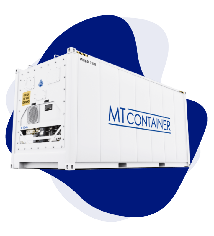 Contêiner Reefer MT Container com uma unidade de refrigeração